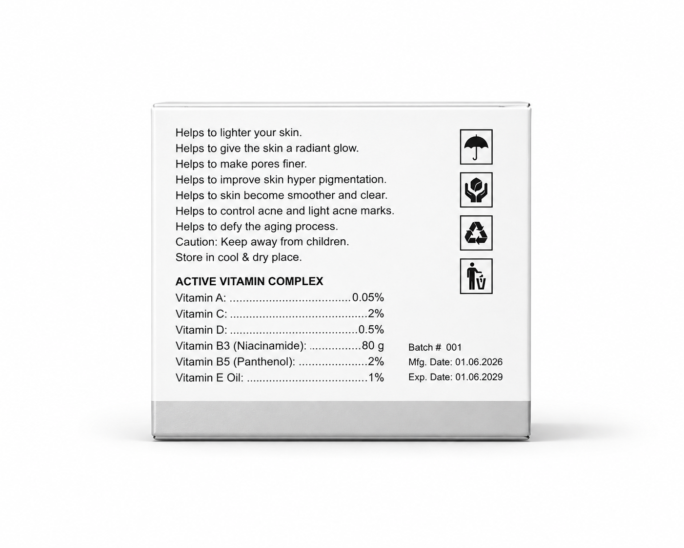 Gluta White By Costics Day and Night Cream Costics